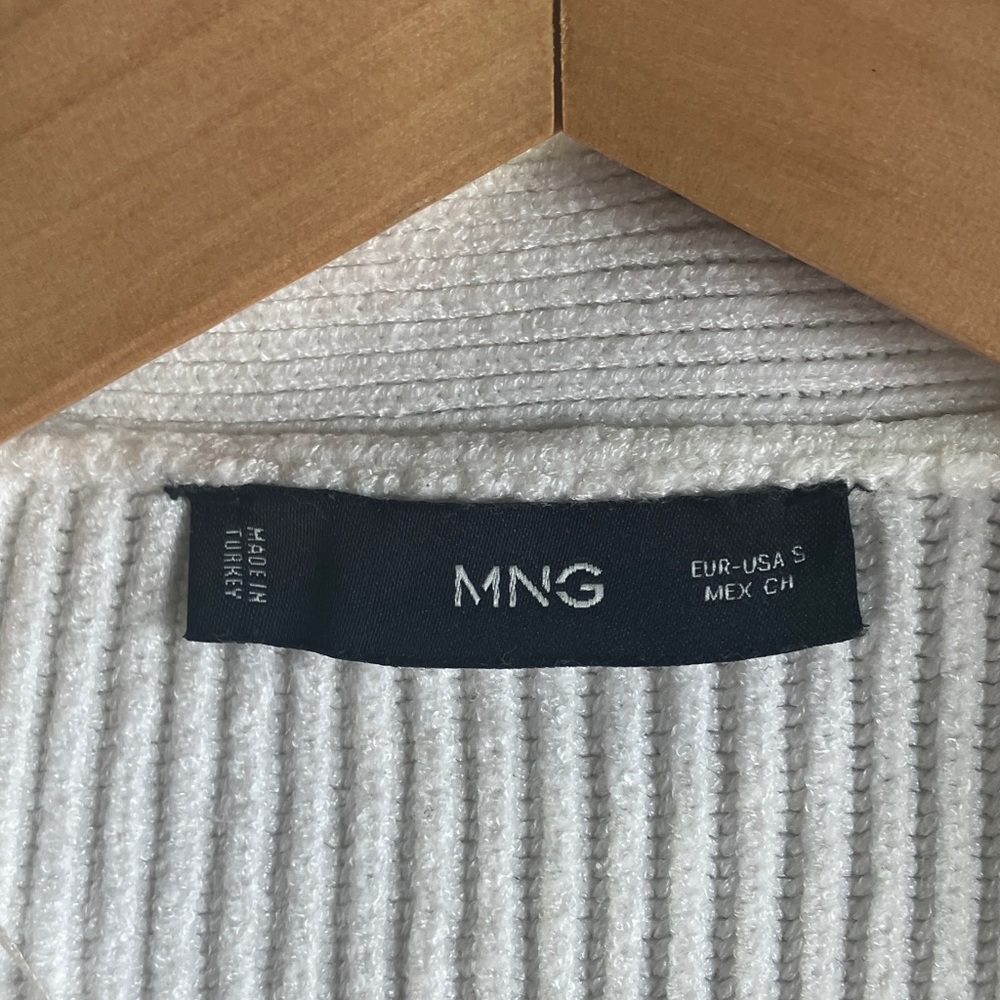 Mango Cream Ribbed Cardigan - Picture 5 of 5